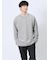 透かし編みクルーニット&長袖Tシャツ アンサンブル