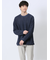 透かし編みクルーニット&長袖Tシャツ アンサンブル