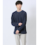 透かし編みクルーニット&長袖Tシャツ アンサンブル