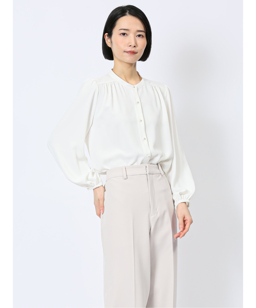 ギャザー ボリュームスリーブ ブラウス｜エムエフエディトリアル