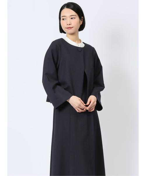 極美品✨ソージュ ストレッチファイン セットアップ ノーカラー