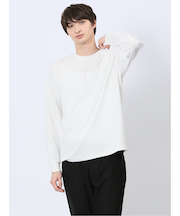 ノータベネ/NOTABENE ふくれチェック クルーネック長袖Tシャツ