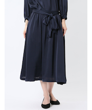 プリント タックフレアースカート