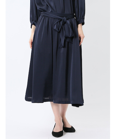 プリント タックフレアースカート