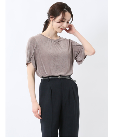 グロッシーツイル チューリップスリーブ プルオーバー