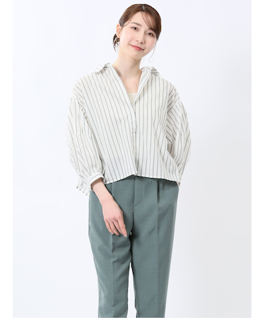 ランタンスリーブ ショートシャツ