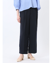 麻調合繊 ベルト付き ワイドパンツ（セットアップ可能）