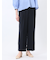 麻調合繊 ベルト付き ワイドパンツ（セットアップ可能）