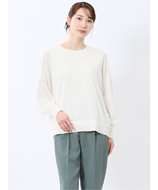 シアーニット&タンクトップ アンサンブル