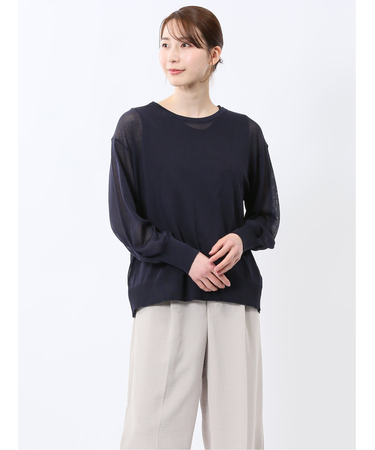 シアーニット&タンクトップ アンサンブル