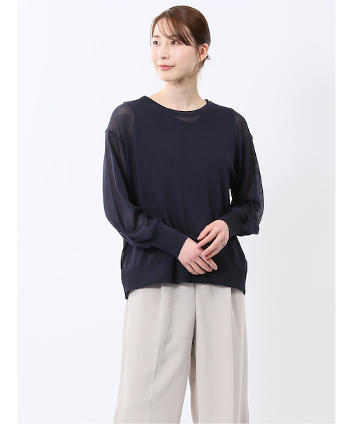 シアーニット&タンクトップ アンサンブル