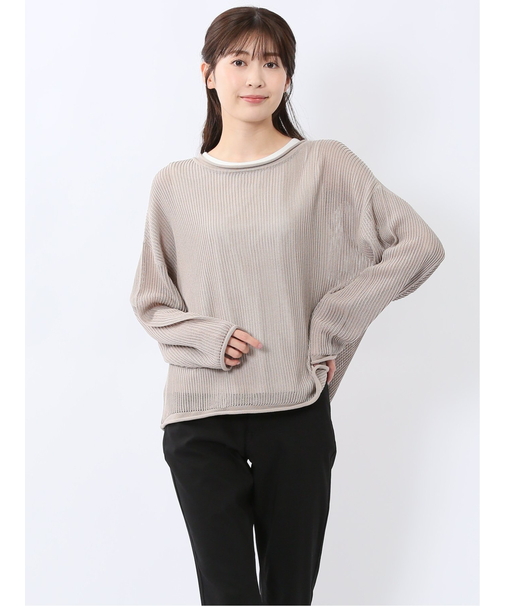 メッシュニット&タンクトップ アンサンブル