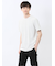 メッシュ かすれプリント クルーネック半袖Tシャツ