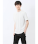 メッシュ かすれプリント クルーネック半袖Tシャツ