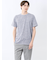 メッシュ かすれプリント クルーネック半袖Tシャツ