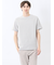 ピンタックボーダー クルーネック半袖Tシャツ