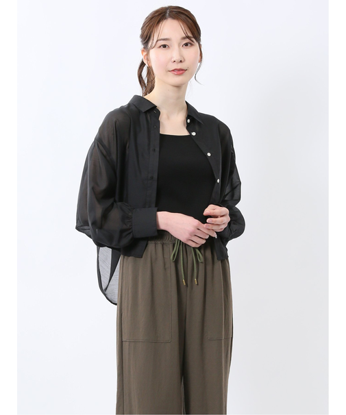 ショート シアー長袖シャツ