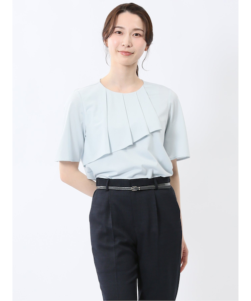 アシメフリル 半袖プルオーバー
