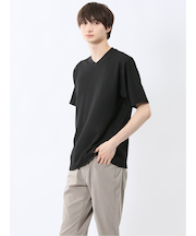 ドビー天竺 Vネック半袖Tシャツ