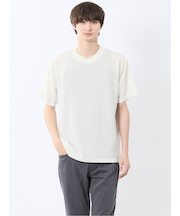 ドビー天竺 Vネック半袖Tシャツ