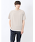 ストライプジャガード クルーネック半袖Tシャツ