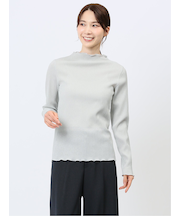 ラメプリーツメロー 長袖プルオーバー