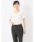 シルケットポンチ クルーネック半袖Tシャツ