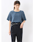 麻調合繊 プルオーバー 半袖ブラウス(セットアップ可能)