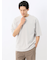 綿100% ロゴ刺繍 クルーネック半袖Tシャツ