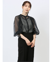 ハンチ/HUNCH シアーバルーン スリーブブラウス