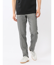 クロスストレッチ スリムフィット ノータックスラックス バーズアイグレー(セットアップ可能)