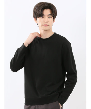 【DRESS T-SHIRT】シルケットスムス スロープネック 長袖Tシャツ