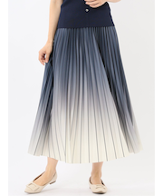 グラデーションプリーツ ロングスカート