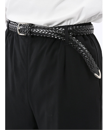 レザーメッシュ プンターレ ナローベルト