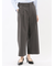 ストレッチ ボタン付き ワンタック ワイドパンツ