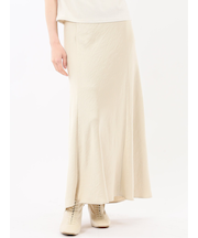 ストレッチサテン ロングスカート