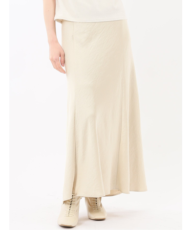 ストレッチサテン ロングスカート