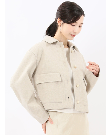 起毛 ショートブルゾン