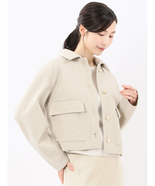 起毛 ショートブルゾン