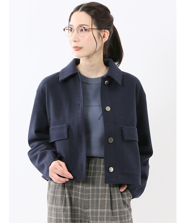 起毛 ショートブルゾン