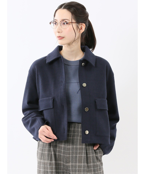 起毛 ショートブルゾン