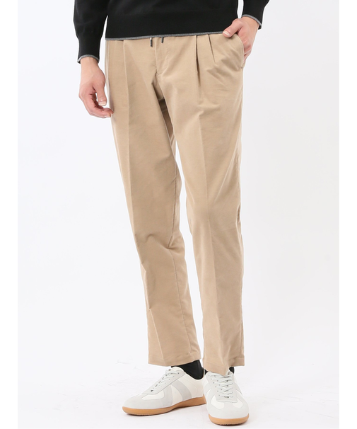 ストレッチ別珍 ツータックスラックス(セットアップ可能)