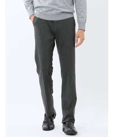 ストレッチウォッシャブル ニットジャガード ノータックスラックス