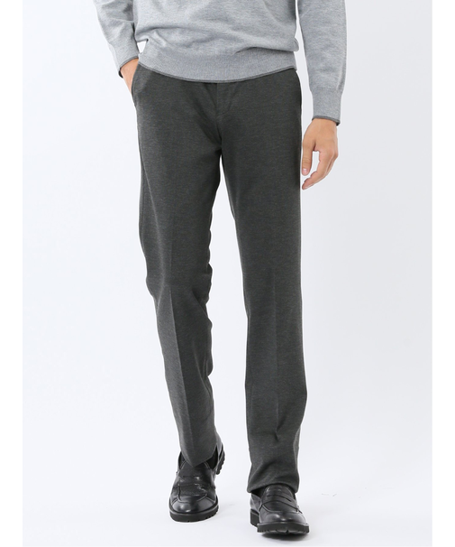 ストレッチウォッシャブル ニットジャガード ノータックスラックス