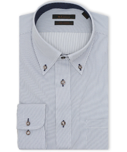 ノンアイロン ストレッチ NEWスタンダードフィット ボタンダウン