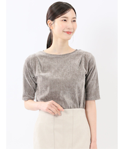 クラッシュベロア 半袖プルオーバー