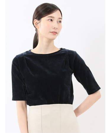 クラッシュベロア 半袖プルオーバー