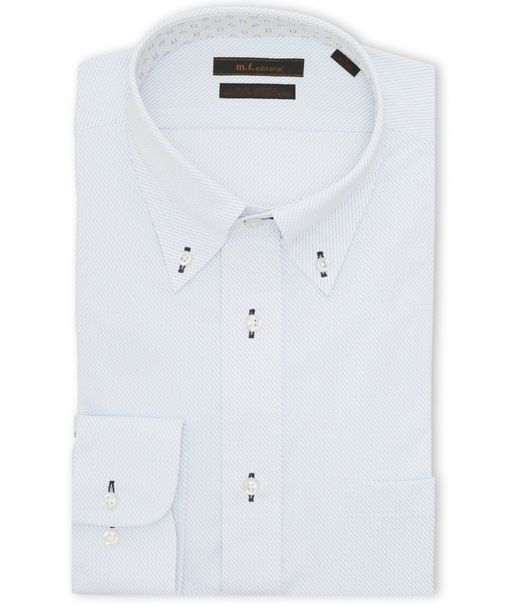 ノンアイロン ストレッチ NEWスタンダードフィット ボタンダウン長袖ニットシャツ