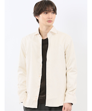 起毛 カッタウェイ長袖シャツ