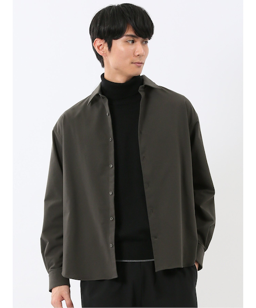 circle motion contra レギュラーカラー長袖シャツ(セットアップ可能)